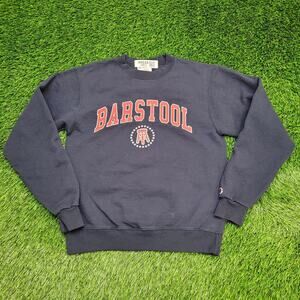 Barstool-Sports Champion Sweatshirt XS/S 19x23 Navy Blue
